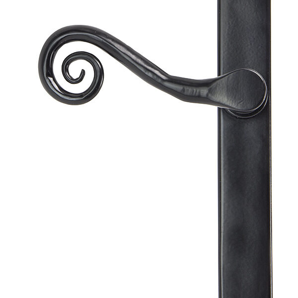Black Monkeytail Slimline Lever Espag. Latch Set - LH | 46397L