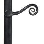 Black Monkeytail Slimline Lever Espag. Latch Set - RH | 46397R