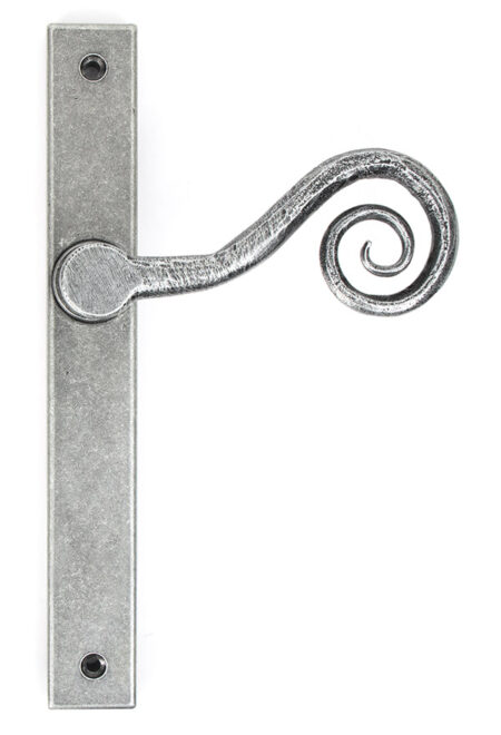 Pewter Monkeytail Slimline Lever Espag. Latch Set - LH | 46398L - Image 2