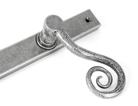 Pewter Monkeytail Slimline Lever Espag. Latch Set - LH | 46398L - Image 6