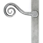 Pewter Monkeytail Slimline Lever Espag. Latch Set - LH | 46398L