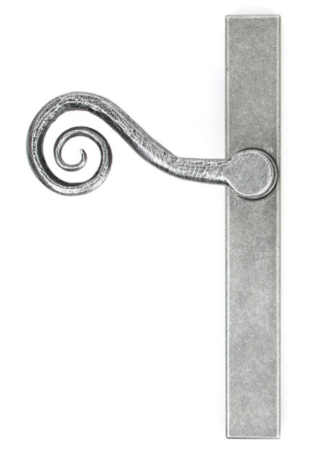 Pewter Monkeytail Slimline Lever Espag. Latch Set - LH | 46398L