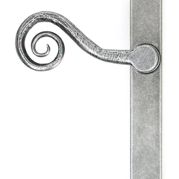 Pewter Monkeytail Slimline Lever Espag. Latch Set - LH | 46398L