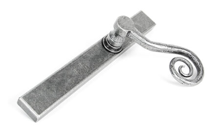 Pewter Monkeytail Slimline Lever Espag. Latch Set - RH | 46398R - Image 4