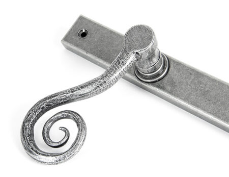 Pewter Monkeytail Slimline Lever Espag. Latch Set - RH | 46398R - Image 6