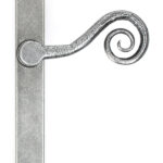 Pewter Monkeytail Slimline Lever Espag. Latch Set - RH | 46398R