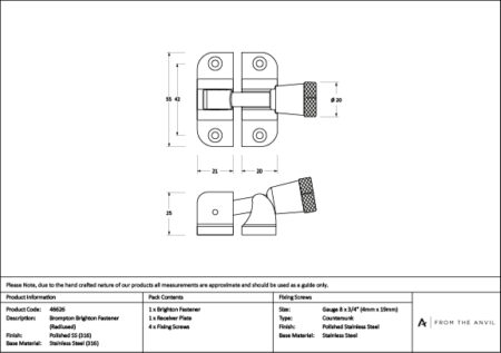 Brompton Brighton Fastener - Image 4