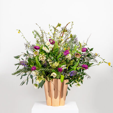 Smooth Copper Flora Pot - Large | 47123