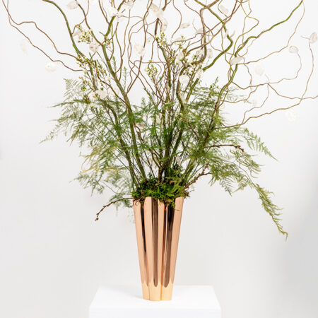 Smooth Copper Flora Vase