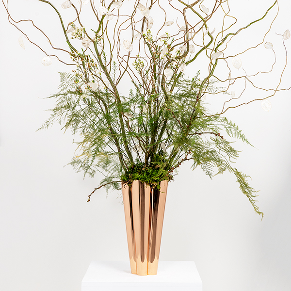 Smooth Copper Flora Vase