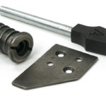 Antique Pewter Key-Flush Sash Stop | 47129