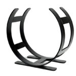 Matt Black Curved Log Holder - Small | 47209