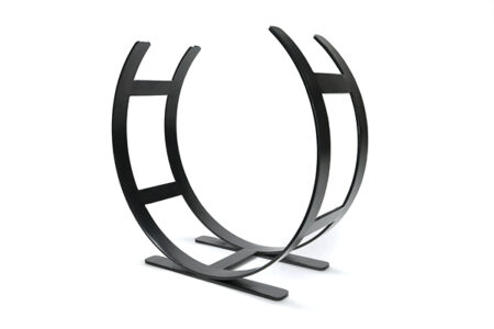 Matt Black Curved Log Holder - Large | 47211