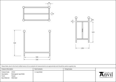 Rectangular Log Holder - Image 4