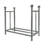 Pewter Rectangular Log Holder | 47214