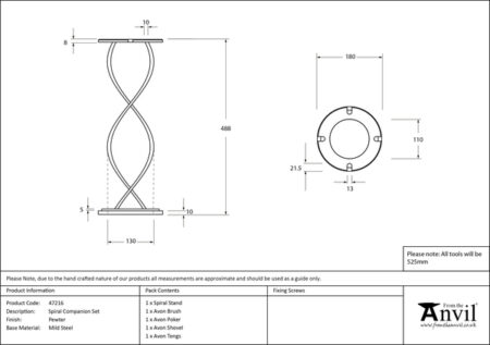 Pewter Spiral Companion Set - Avon Tools | 47216 - Image 4