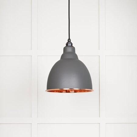 Hammered Copper Brindley Pendant in Bluff | 49500BL - Image 2