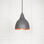 Hammered Copper Brindley Pendant in Bluff | 49500BL