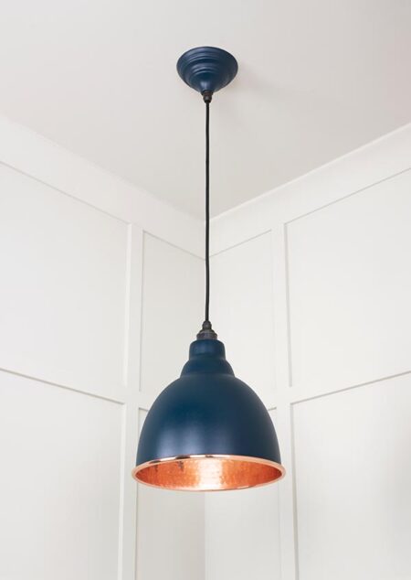 Hammered Copper Brindley Pendant in Dusk | 49500DU - Image 3