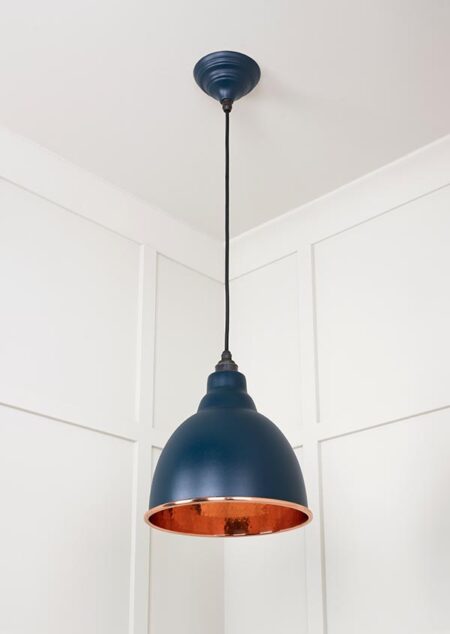 Hammered Copper Brindley Pendant in Dusk | 49500DU - Image 4