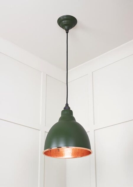 Hammered Copper Brindley Pendant in Heath | 49500H - Image 3