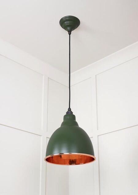 Hammered Copper Brindley Pendant in Heath | 49500H - Image 4