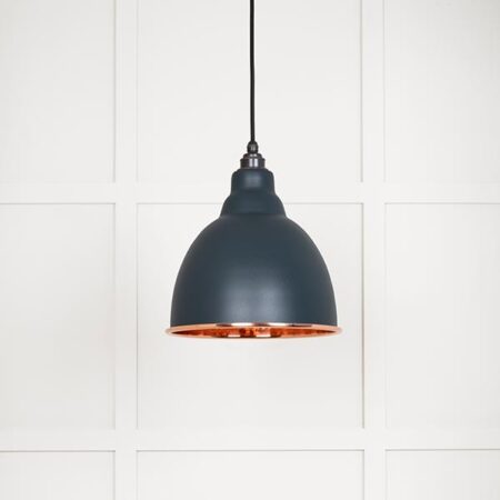 Hammered Copper Brindley Pendant in Soot | 49500SO - Image 2