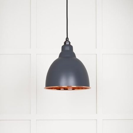 Smooth Copper Brindley Pendant in Slate | 49500SSL - Image 2