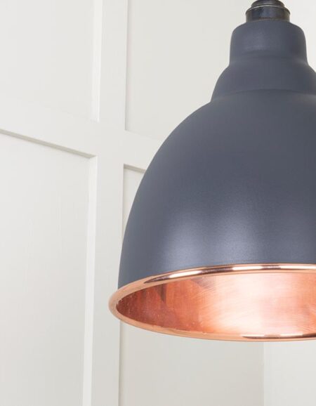 Smooth Copper Brindley Pendant in Slate | 49500SSL - Image 5
