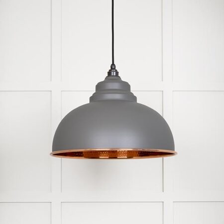 Hammered Copper Harborne Pendant in Bluff | 49501BL - Image 2