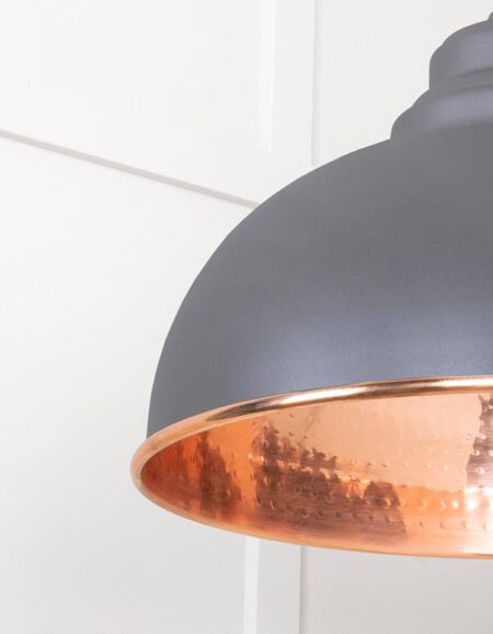 Hammered Copper Harborne Pendant in Bluff | 49501BL - Image 5
