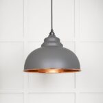 Hammered Copper Harborne Pendant in Bluff | 49501BL