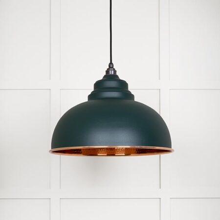 Hammered Copper Harborne Pendant in Dingle | 49501DI - Image 2
