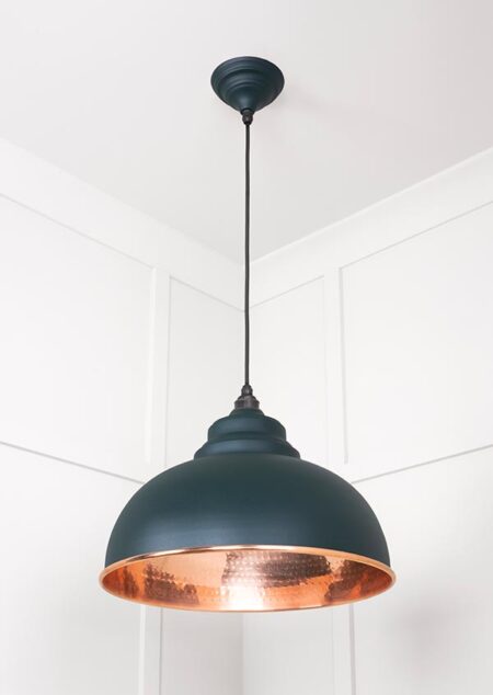 Hammered Copper Harborne Pendant in Dingle | 49501DI - Image 3