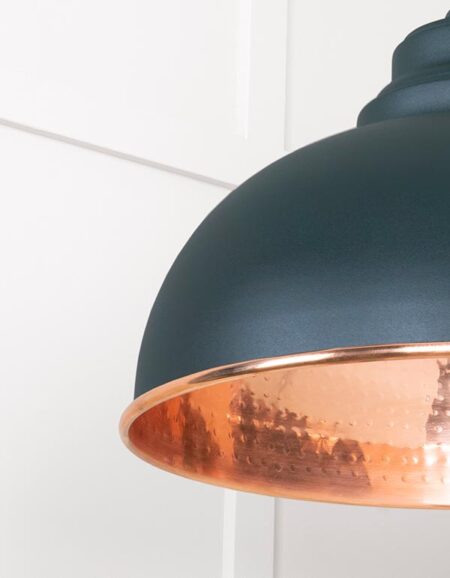 Hammered Copper Harborne Pendant in Dingle | 49501DI - Image 5