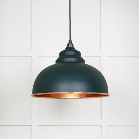 Hammered Copper Harborne Pendant in Dingle | 49501DI