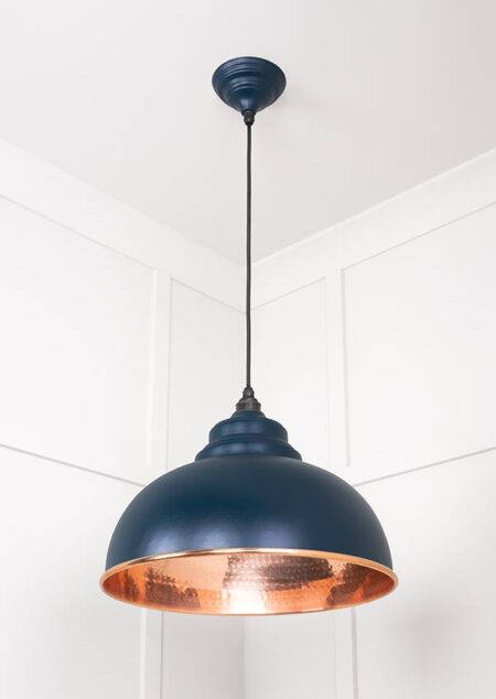 Hammered Copper Harborne Pendant in Dusk | 49501DU - Image 3