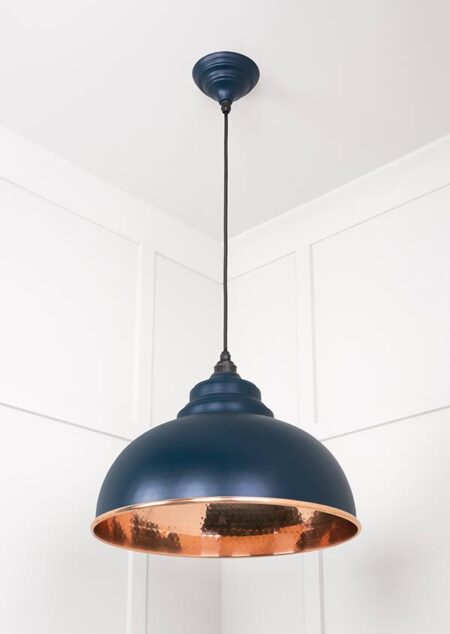 Hammered Copper Harborne Pendant in Dusk | 49501DU - Image 4
