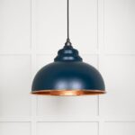 Hammered Copper Harborne Pendant in Dusk | 49501DU