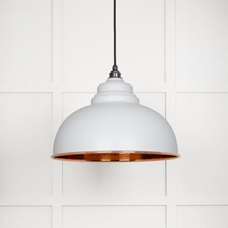 Hammered Copper Harborne Pendant in Flock | 49501F - Image 2