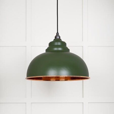 Hammered Copper Harborne Pendant in Heath | 49501H - Image 2