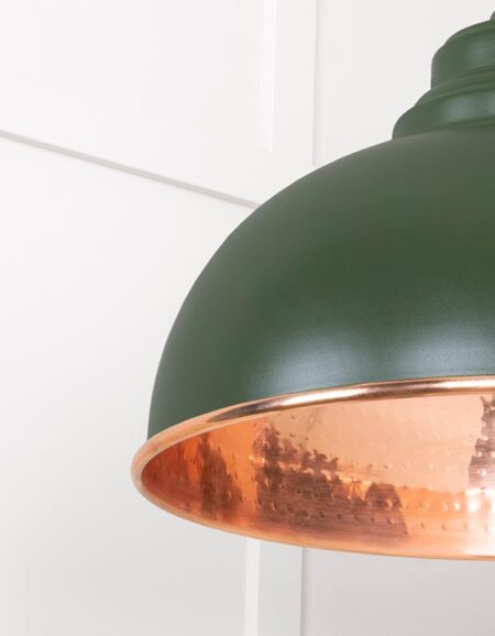 Hammered Copper Harborne Pendant in Heath | 49501H - Image 5