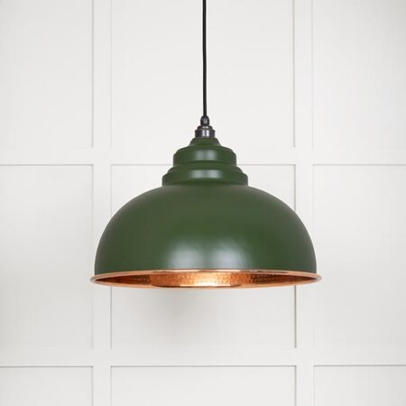Hammered Copper Harborne Pendant in Heath | 49501H