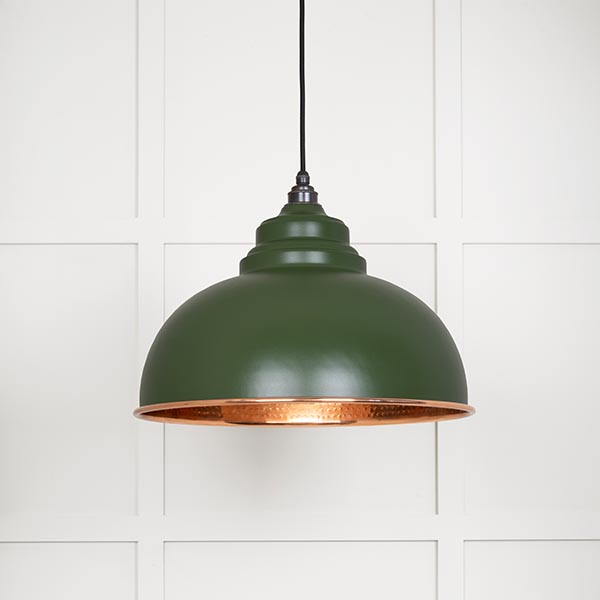 Hammered Copper Harborne Pendant in Heath | 49501H
