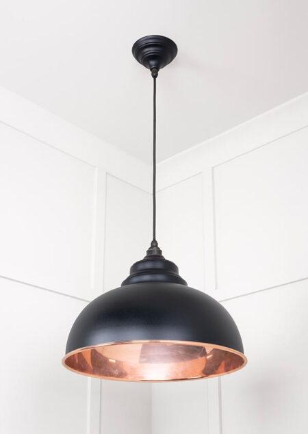 Smooth Copper Harborne Pendant in Elan Black | 49501SEB - Image 3