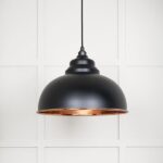 Smooth Copper Harborne Pendant in Elan Black | 49501SEB