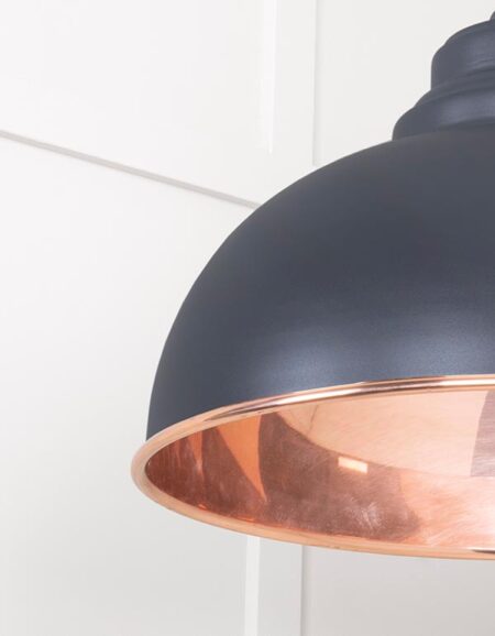 Smooth Copper Harborne Pendant in Slate | 49501SSL - Image 5
