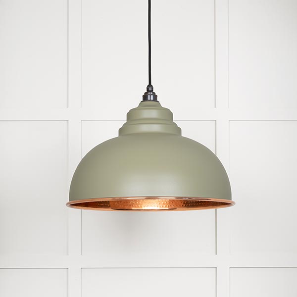 Hammered Copper Harborne Pendant in Tump | 49501TU