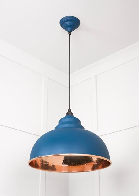 Hammered Copper Harborne Pendant in Upstream | 49501U - Image 4