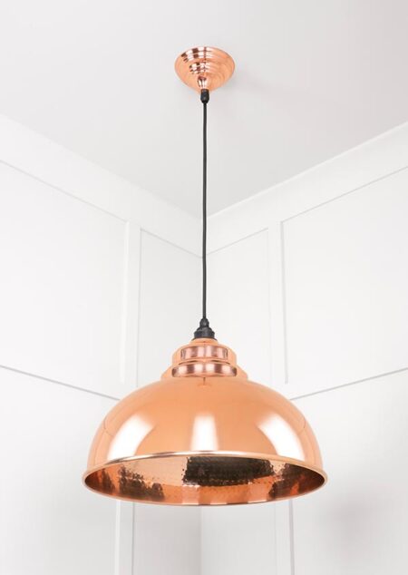 Hammered Copper Harborne Pendant | 49501 - Image 4